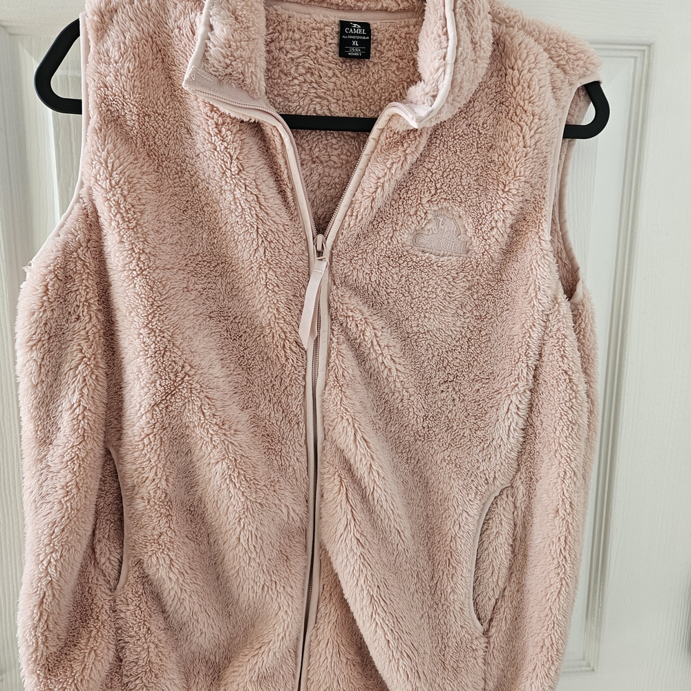 Cozy Pink Fleece Vest
